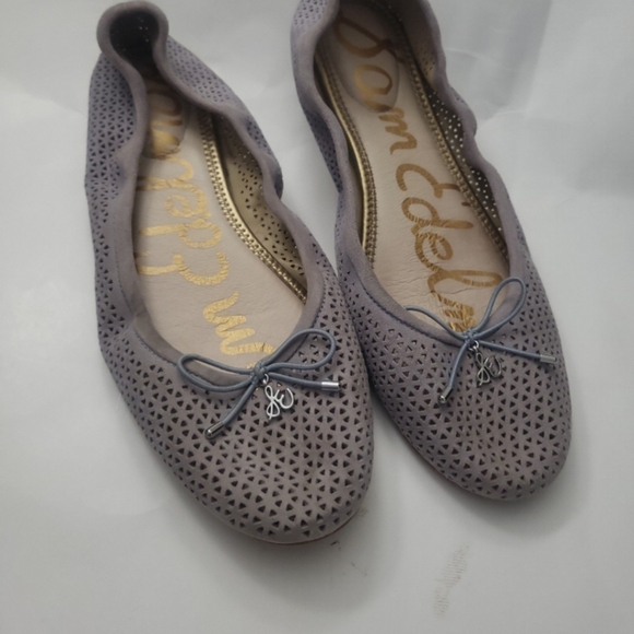 Sam Edelman women's shoes flats gray leather Felicia 2 size 10 - Picture 4 of 7